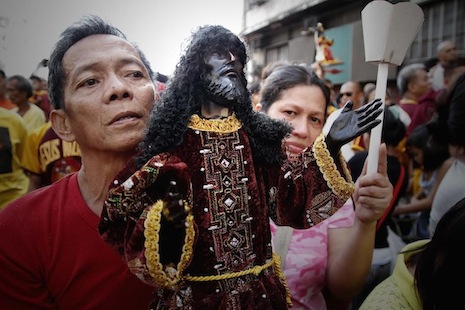 <p>As many as 12 million devotees jopined this year's procession through the streets of Manila (Photo: Vincent Go)</p>