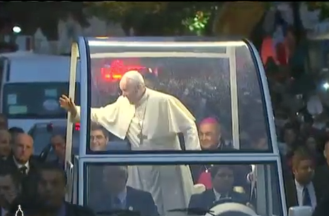 WATCH NOW: Pope Francis heads for World Youth Day