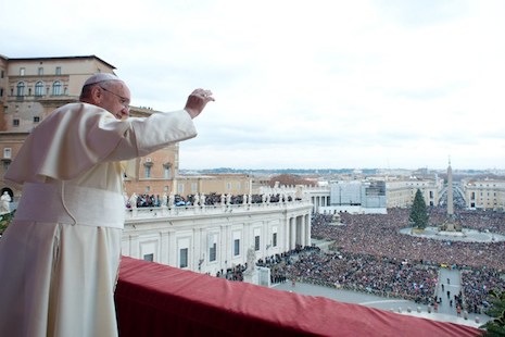 Francis celebrates his first Christmas as pope