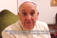 Pentecostal Christians get video greeting from Pope Francis