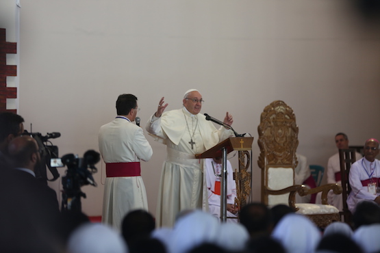 Pope Francis equates gossip in religious life to terrorism