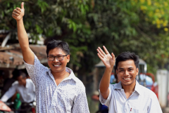 Myanmar massacre reporters freed in mass amnesty