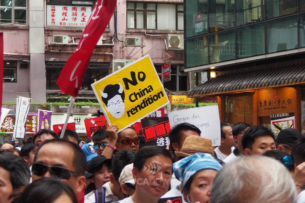 Mass protest against extradition law in Hong Kong