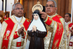Thousands gather in Indian village for nun's canonization