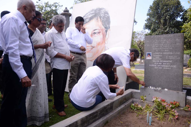 Sri Lankan activists seek justice for slain journalist