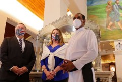US secretary of state visits Sri Lankan church