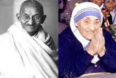 The track to enlightenment: Mahatma Gandhi and Mother Teresa 