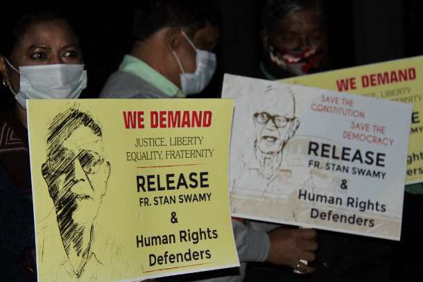 Jailed Jesuit focus of vigil to mark India's Constitution Day