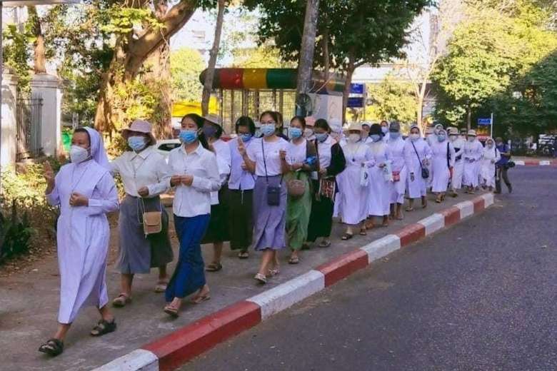 Brave Myanmar nuns refuse to be silenced by military power