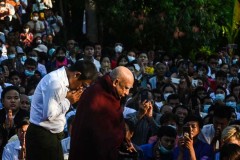 Monk's reappearance brings solace in coup-hit Myanmar