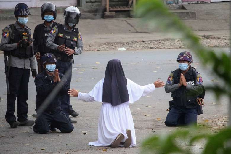 Myanmar kneeling nun among BBC's 100 influential women