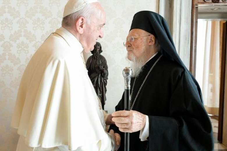 Catholic, Orthodox must make communion visible, pope says