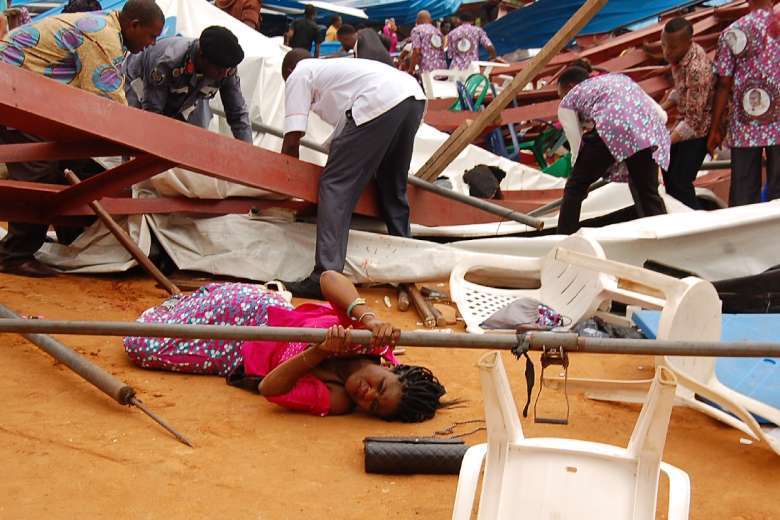 Three dead in Nigeria church collapse