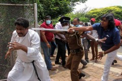 Cardinal appeals for peace as violence escalates in Sri Lanka