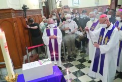 Mortal remains of Cardinal Wu interred in HK cathedral