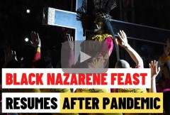 Philippine famed Black Nazarene feast resumes after pandemic