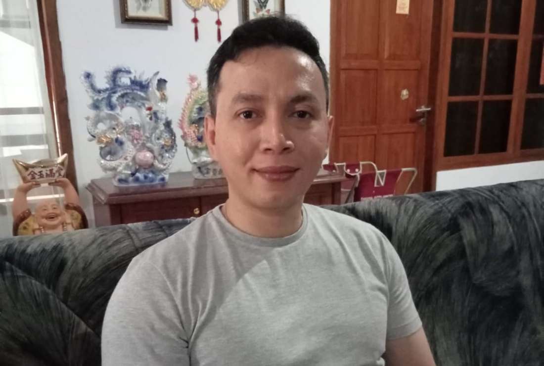 Hans Febianto Hidayat, a 34-year-old Indonesian man of Chinese descent wants to be baptized during this year's Easter Vigil in iCiamis, West Java