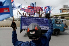 Cambodia's main opposition party banned from election