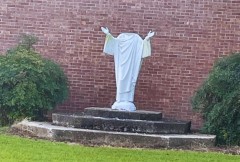 Parish forgives vandal behind beheaded Jesus statue in Louisiana