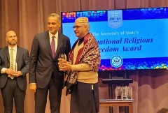 Pakistani blasphemy law critic honored for US award