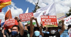 Philippine government accused of stifling protests