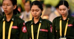 Thousands flee Myanmar as backlash grows against conscription