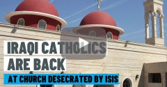 Iraqi Chaldean Catholics resume worship at church desecrated by ISIS