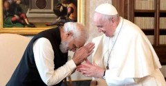 PM Modi hints at papal visit to India next year