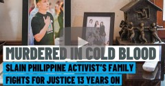 Murdered Philippine activist’s family continues fight for justice after 13 years