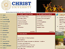 Christ University’s website